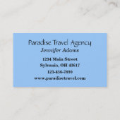 旅行業者名刺 名刺 (裏面)