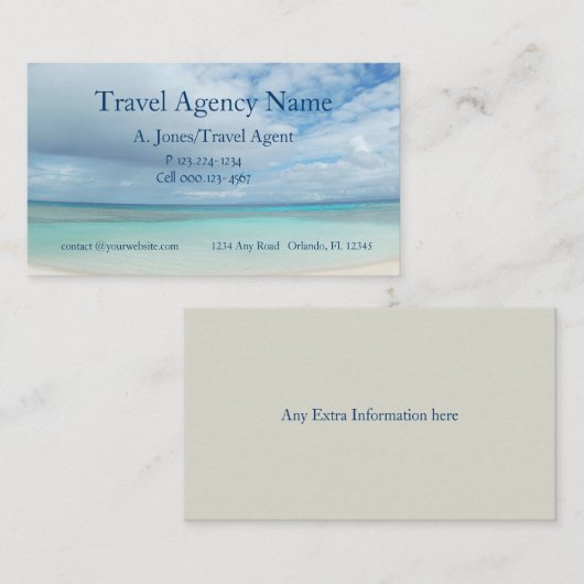 旅行業者名刺 名刺 (正面/裏面)