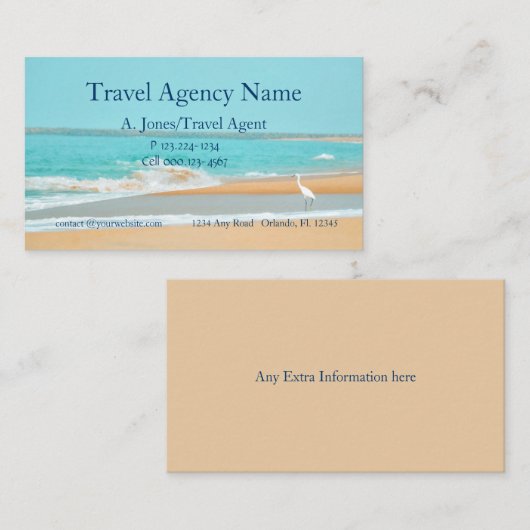 旅行業者名刺 名刺 (正面/裏面)