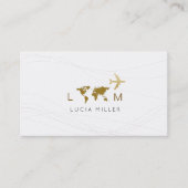 旅行業者向けのシックな名刺 名刺 (正面)