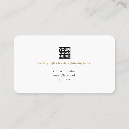 旅行業者用名刺 名刺 (裏面)