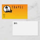 旅行標準サイズの名刺 名刺 (正面/裏面)