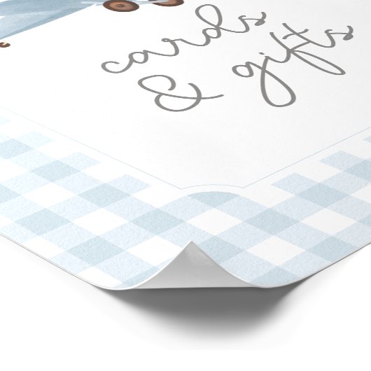 旅行機赤ちゃんシャワーカードとギフト ポスター (角)