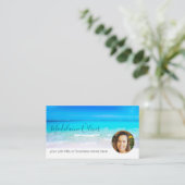 旅行海ブルーフォトプロフェッショナル名刺 名刺 (スタンド正面)