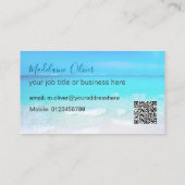 旅行海ブルーフォトプロフェッショナル名刺 名刺 (裏面)