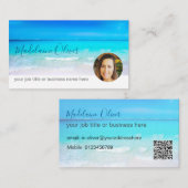 旅行海ブルーフォトプロフェッショナル名刺 名刺 (正面/裏面)