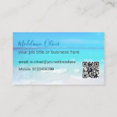 旅行海ブルーフォトプロフェッショナル名刺 名刺 (裏面)