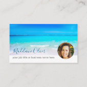 旅行海ブルーフォトプロフェッショナル名刺 名刺 (正面)