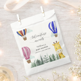 旅行熱気球ジャングルキリン赤ちゃんシャワー フェイバーバッグ