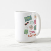 旅行班 – かわいい休暇の必需品 コーヒーマグカップ (正面右)