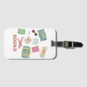 旅行班 – かわいい休暇の必需品 ラゲッジタグ (正面横)