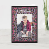 旅行用の折り素晴らし畳みグリーティングカードを持っている カード (正面)