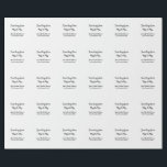 旅行用ブライズシャワーの名札 日付をミスからミセスシムに変更 ラッピングペーパー<br><div class="desc">デザイン</div>