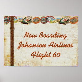 旅行用手荷物パーティーポスター ポスター