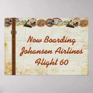 旅行用手荷物パーティーポスター ポスター