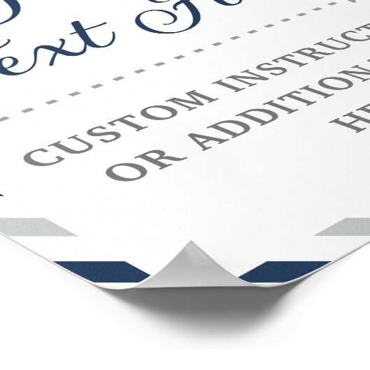 旅行用航空機ベビーブライダルシャワー結婚 ポスター (角)