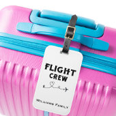 旅行用航空機乗務員とハート休暇 ラゲッジタグ