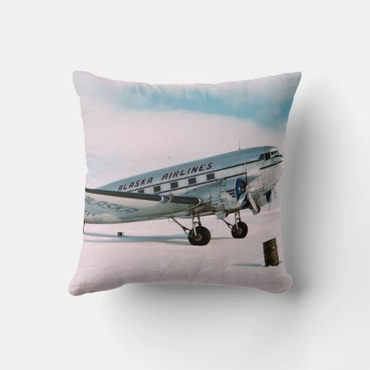 旅行睡眠の繰り返しのヴィンテージの飛行機のwanderlust クッション (裏面)