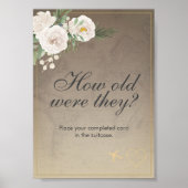 旅行素朴テーマブライダルシャワーパーティーポスター ポスター (正面)