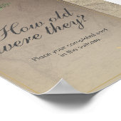 旅行素朴テーマブライダルシャワーパーティーポスター ポスター (角)