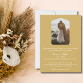 旅行結婚の飛行機のハートモダンを保存 招待状