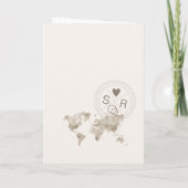 旅行結婚先パスポートラスベガス 招待状 (裏面)