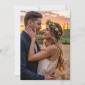 旅行結婚機ハート航モダン空 招待状 (裏面)