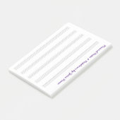 旅行者およびミュージシャンNのための空白のな楽譜 ポストイット (アングル)