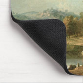 旅行者とのItalianateの川の景色 マウスパッド (コーナー)