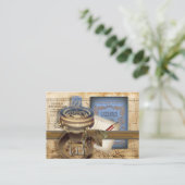 旅行者の小型郵便はがきの名刺 名刺 (スタンド正面)