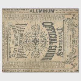 旅行者公式ガイド60ld Decoupageポスター ラッピングペーパー