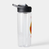 旅行者、グルメ、おもしろい外向的で可愛いデザイン ウォーターボトル (右面)