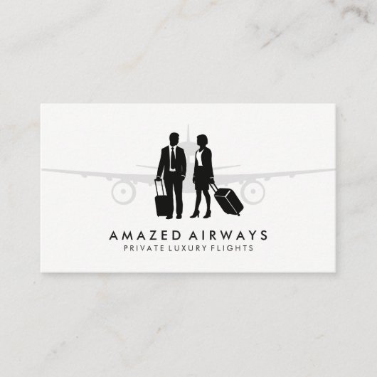 旅行者 | 飛行機 名刺 (正面)