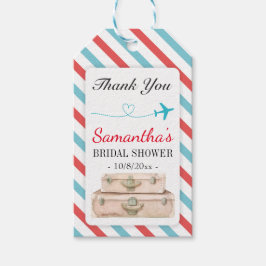 旅行航空会社ブライダルシャワーメッセージカードゲストギフト ギフトタグ