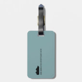 旅行船のクルージング パーソナライズされた ラゲッジタグ (裏面縦)