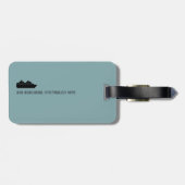 旅行船のクルージング パーソナライズされた ラゲッジタグ (裏面横)