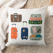 旅行荷物かわいいスーツケース装飾用クッション クッション (ブランケット)