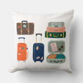 旅行荷物かわいいスーツケース装飾用クッション クッション (正面)