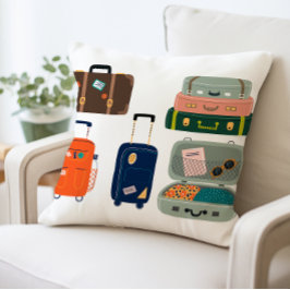 旅行荷物かわいいスーツケース装飾用クッション クッション