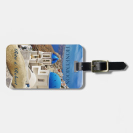 旅行荷物のラベルのコレクションかギリシャ ラゲッジタグ