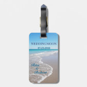 旅行荷物のラベルのコレクションかWeddingmoon ラゲッジタグ (裏面縦)