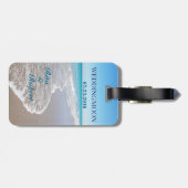 旅行荷物のラベルのコレクションかWeddingmoon ラゲッジタグ (裏面横)