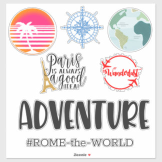 旅行荷物の取り揃え シール