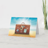 旅行荷物、ヴィンテージイタリアのステッカー カード (正面)