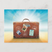 旅行荷物、ヴィンテージイタリアのポスター、 ポストカード (正面)