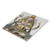 「旅行補助のIndesとlaからのShivaの面、 タイル (側面)