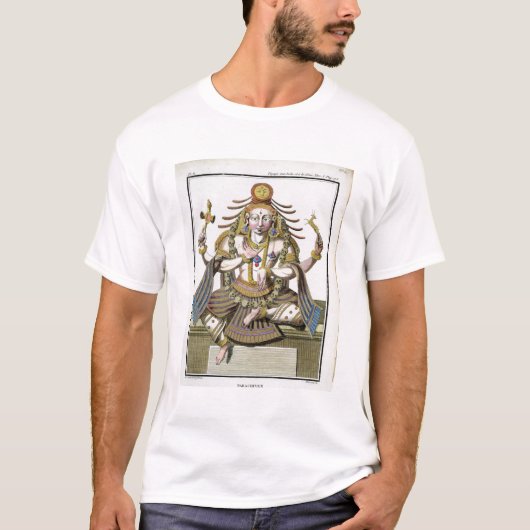 「旅行補助のIndesとlaからのShivaの面、 Tシャツ (正面)