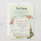 旅行計画退職パーティの招待状 招待状 (正面)