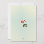 旅行計画退職パーティの招待状 招待状 (裏面)