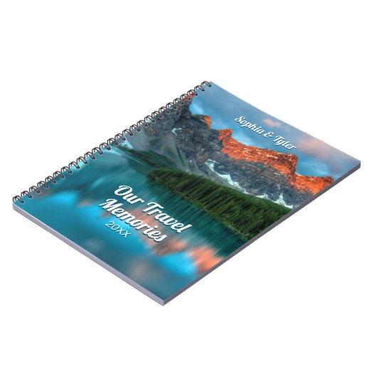 旅行記憶とDIYの名前と年 ノートブック (左側)